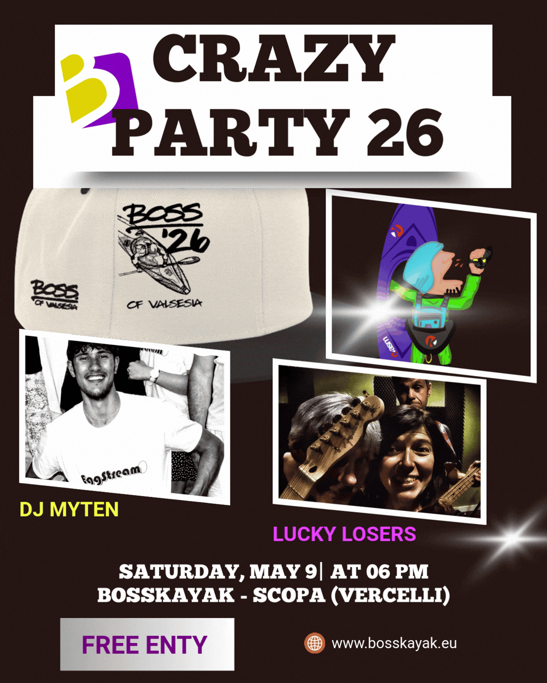 CRAZY PARTY Sabato 9 Maggio 2026